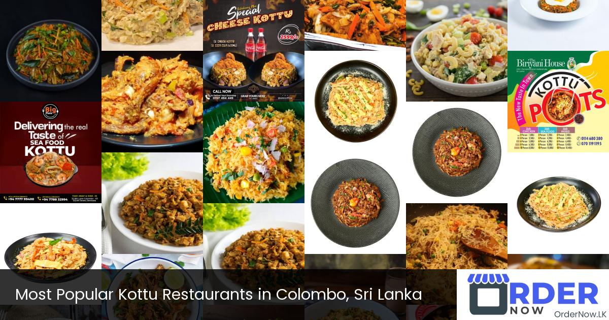Most Popular Kottu Restaurants in Colombo, Sri Lanka