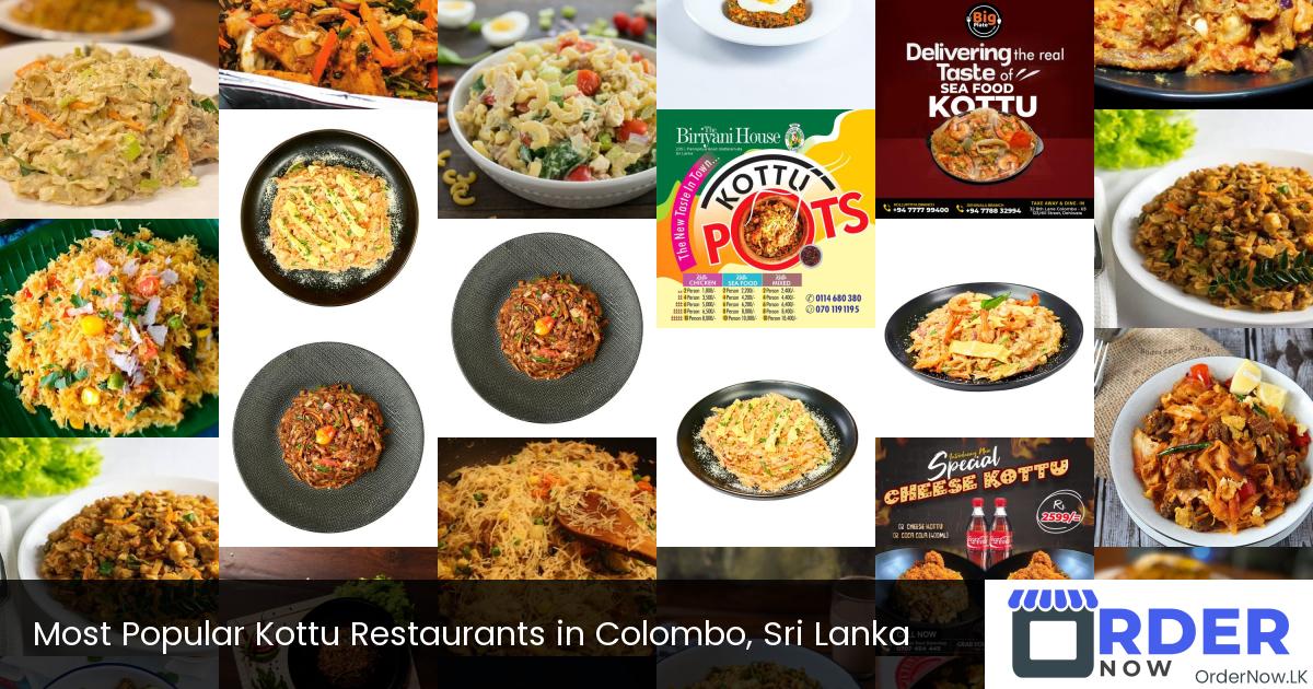 Most Popular Kottu Restaurants in Colombo, Sri Lanka