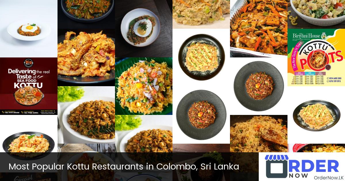 Most Popular Kottu Restaurants in Colombo, Sri Lanka