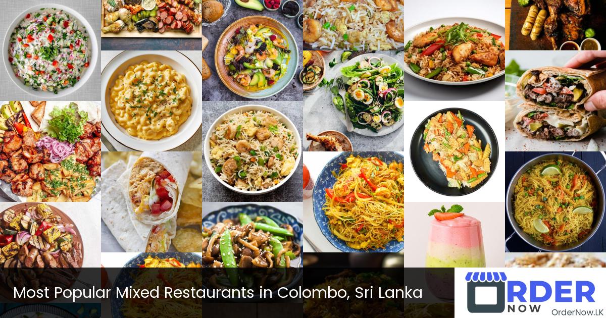 Most Popular Mixed Restaurants in Colombo, Sri Lanka