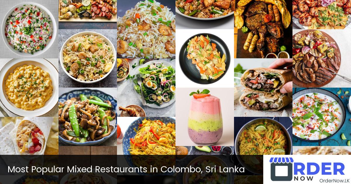 Most Popular Mixed Restaurants in Colombo, Sri Lanka