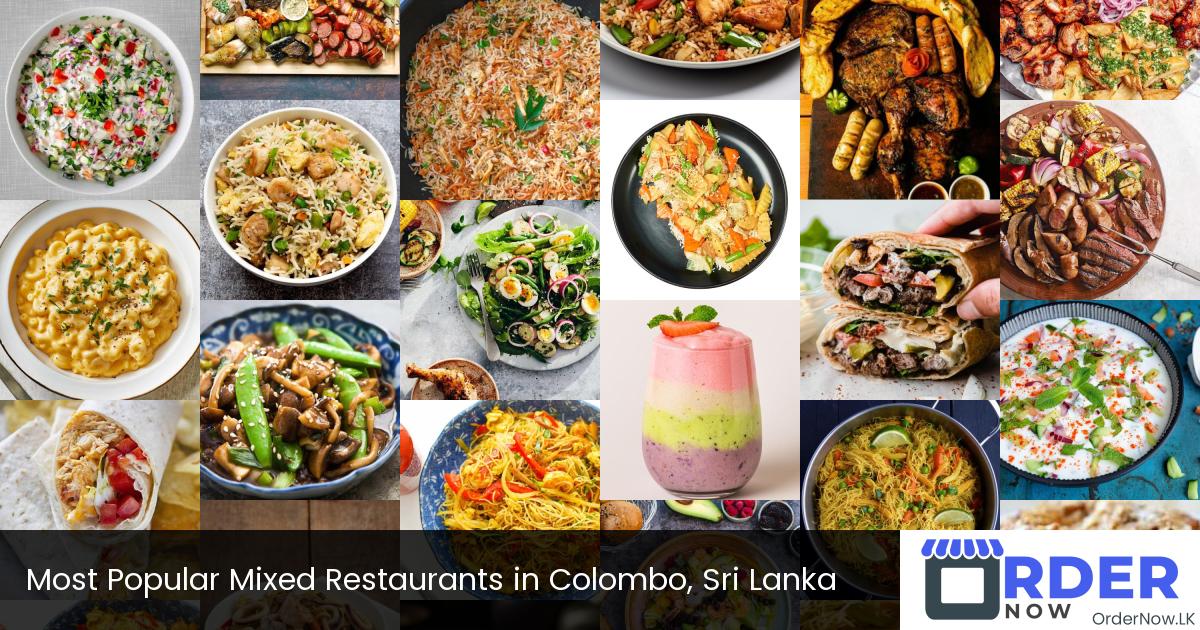 Most Popular Mixed Restaurants in Colombo, Sri Lanka