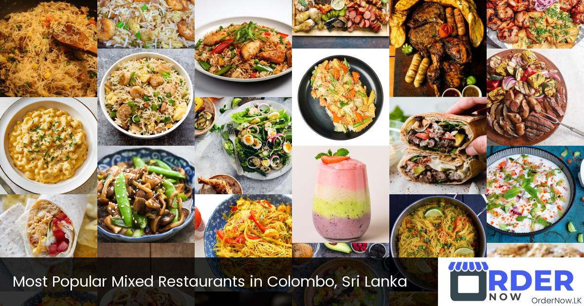 Most Popular Mixed Restaurants in Colombo, Sri Lanka