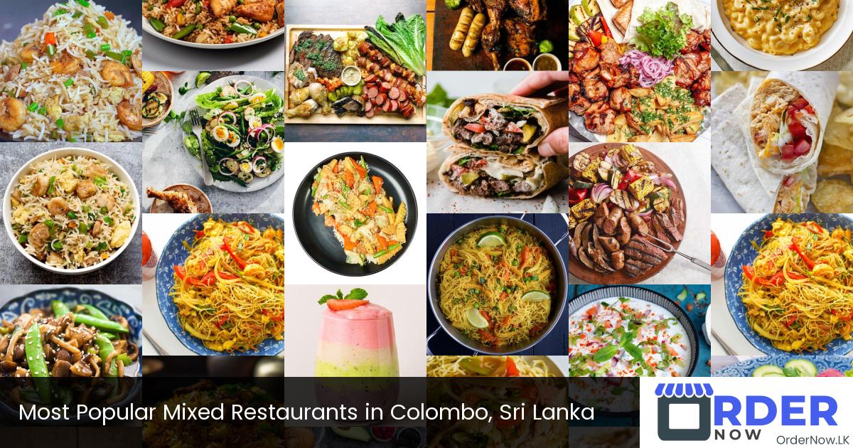 Most Popular Mixed Restaurants in Colombo, Sri Lanka
