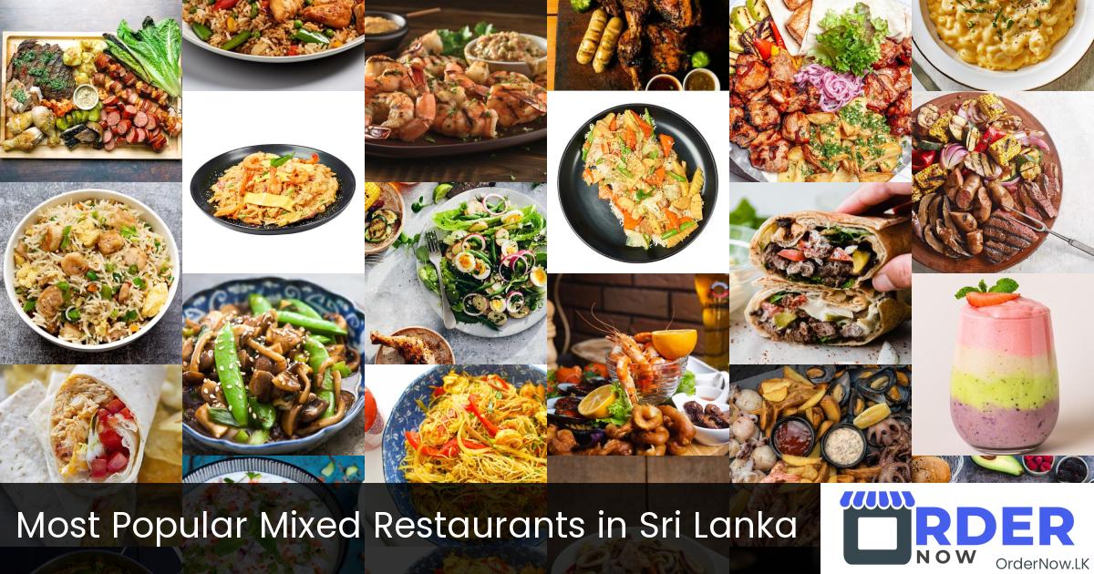 Most Popular Mixed Restaurants in Sri Lanka