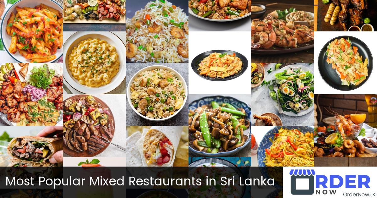 Most Popular Mixed Restaurants in Sri Lanka