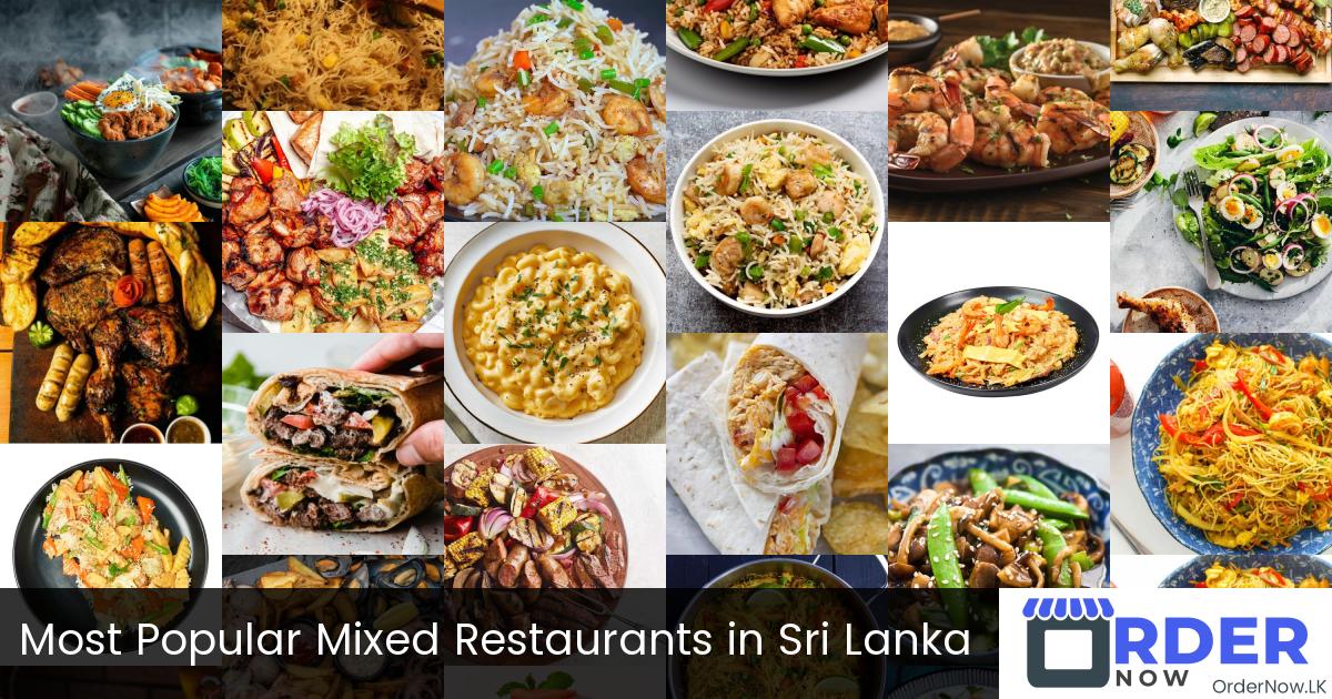 Most Popular Mixed Restaurants in Sri Lanka