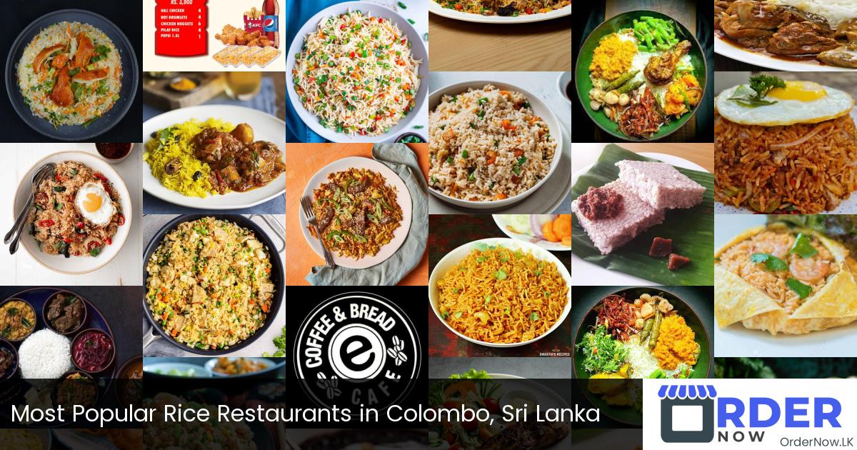 Most Popular Rice Restaurants in Colombo, Sri Lanka