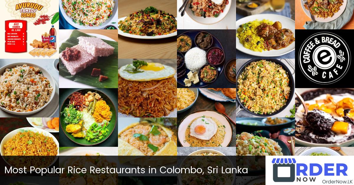Most Popular Rice Restaurants in Colombo, Sri Lanka