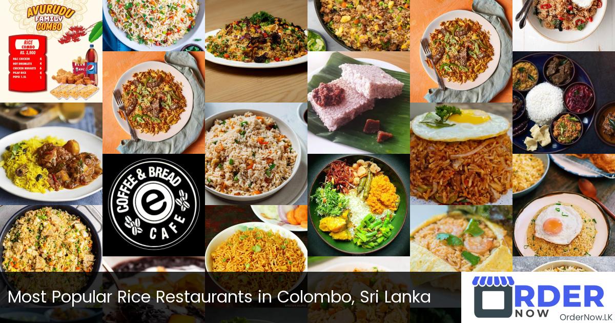 Most Popular Rice Restaurants in Colombo, Sri Lanka