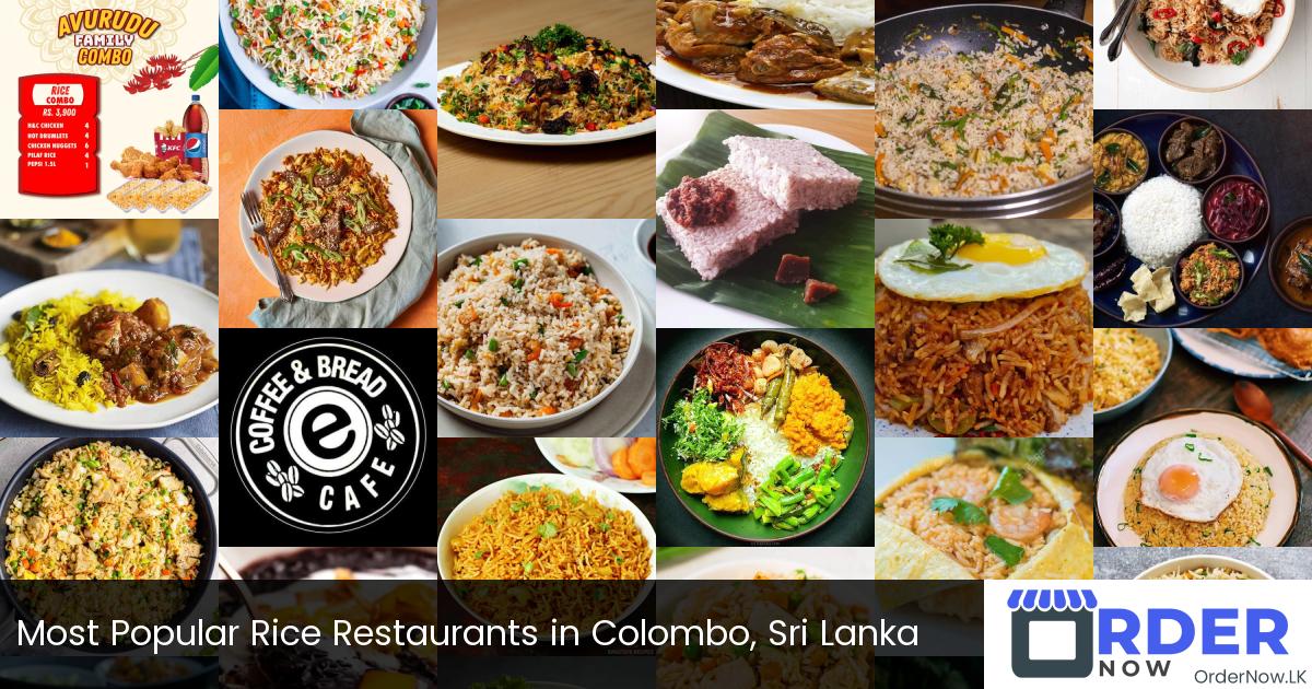 Most Popular Rice Restaurants in Colombo, Sri Lanka