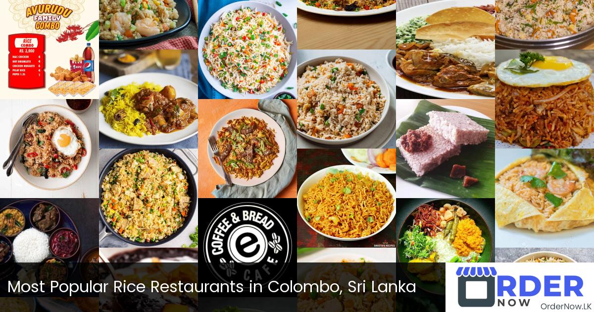 Most Popular Rice Restaurants in Colombo, Sri Lanka