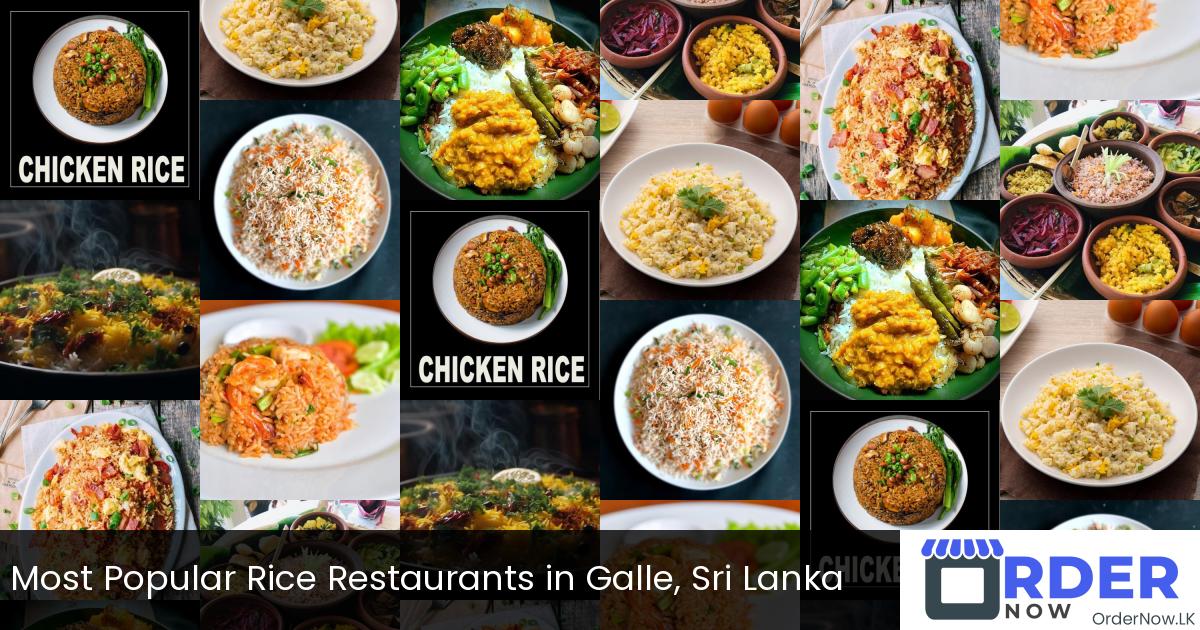 Most Popular Rice Restaurants in Galle, Sri Lanka