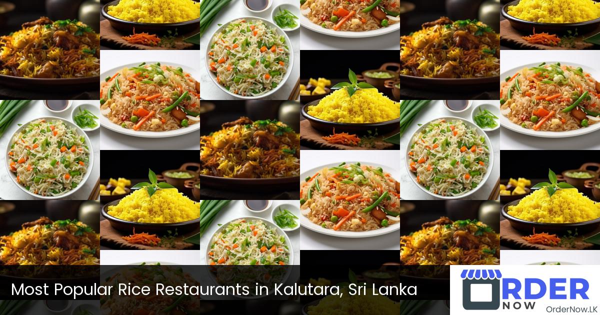 Most Popular Rice Restaurants in Kalutara, Sri Lanka