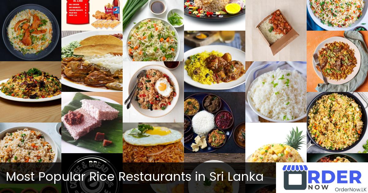 Most Popular Rice Restaurants in Sri Lanka