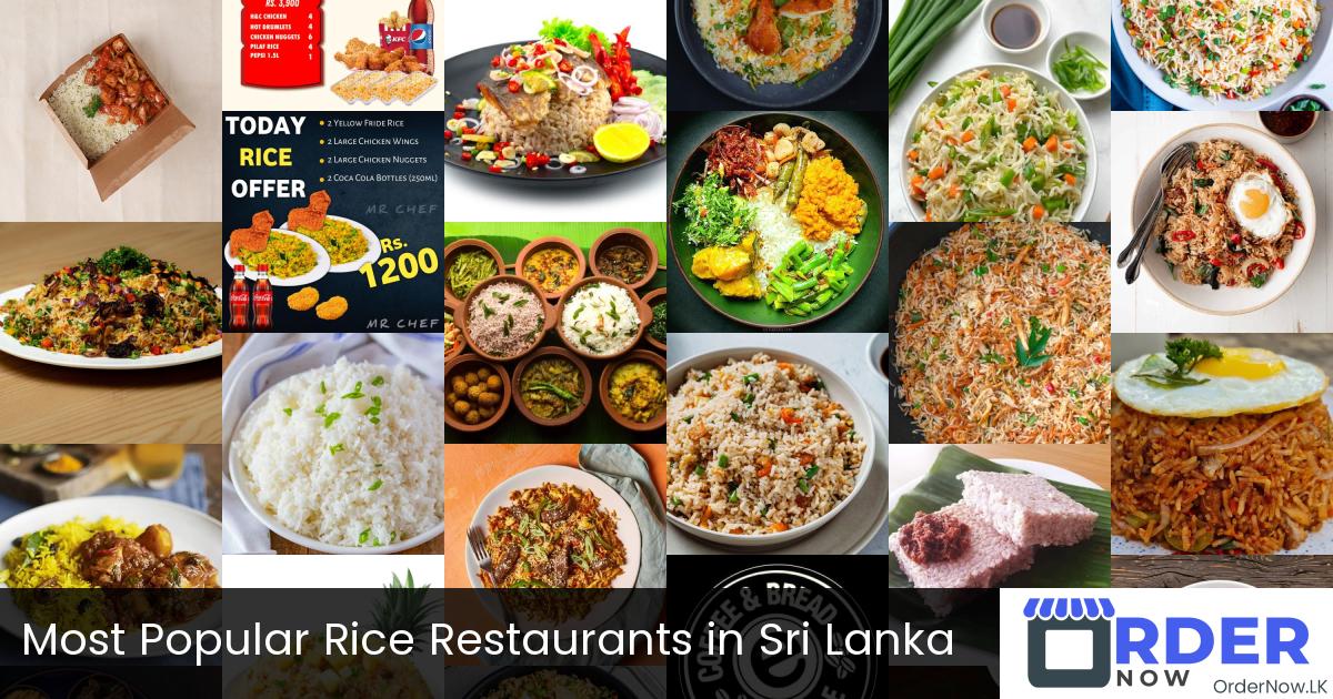 Most Popular Rice Restaurants in Sri Lanka