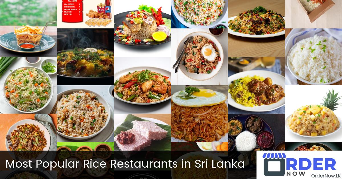 Most Popular Rice Restaurants in Sri Lanka