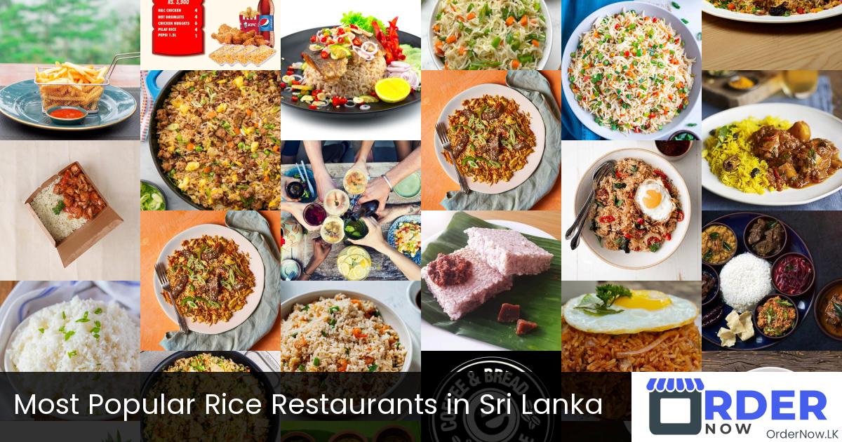Most Popular Rice Restaurants in Sri Lanka