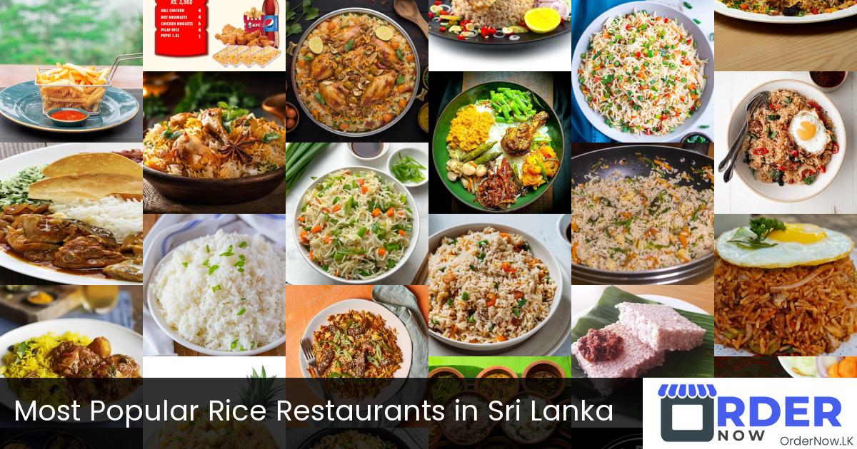 Most Popular Rice Restaurants in Sri Lanka