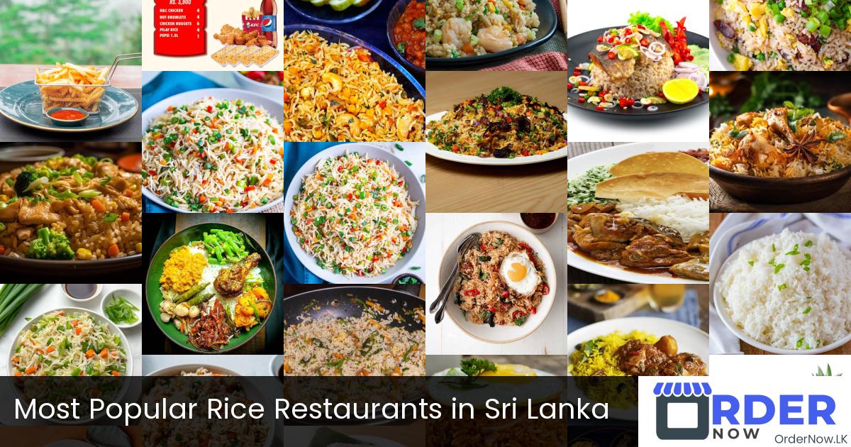 Most Popular Rice Restaurants in Sri Lanka