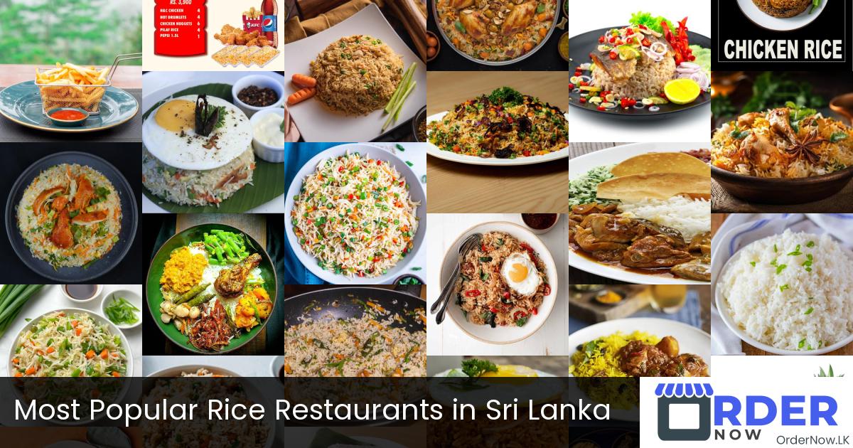 Most Popular Rice Restaurants in Sri Lanka
