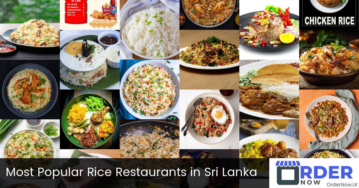 Most Popular Rice Restaurants in Sri Lanka