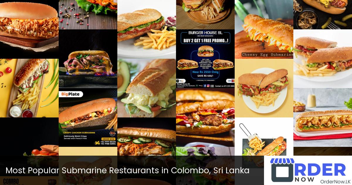 Most Popular Submarine Restaurants in Colombo, Sri Lanka