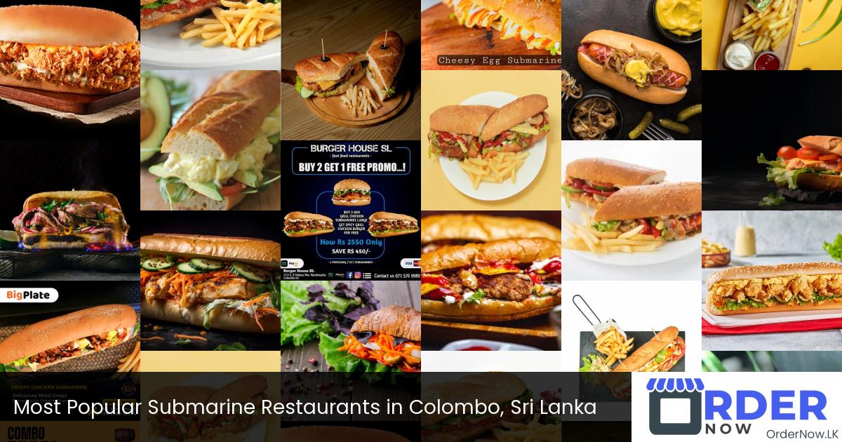 Most Popular Submarine Restaurants in Colombo, Sri Lanka