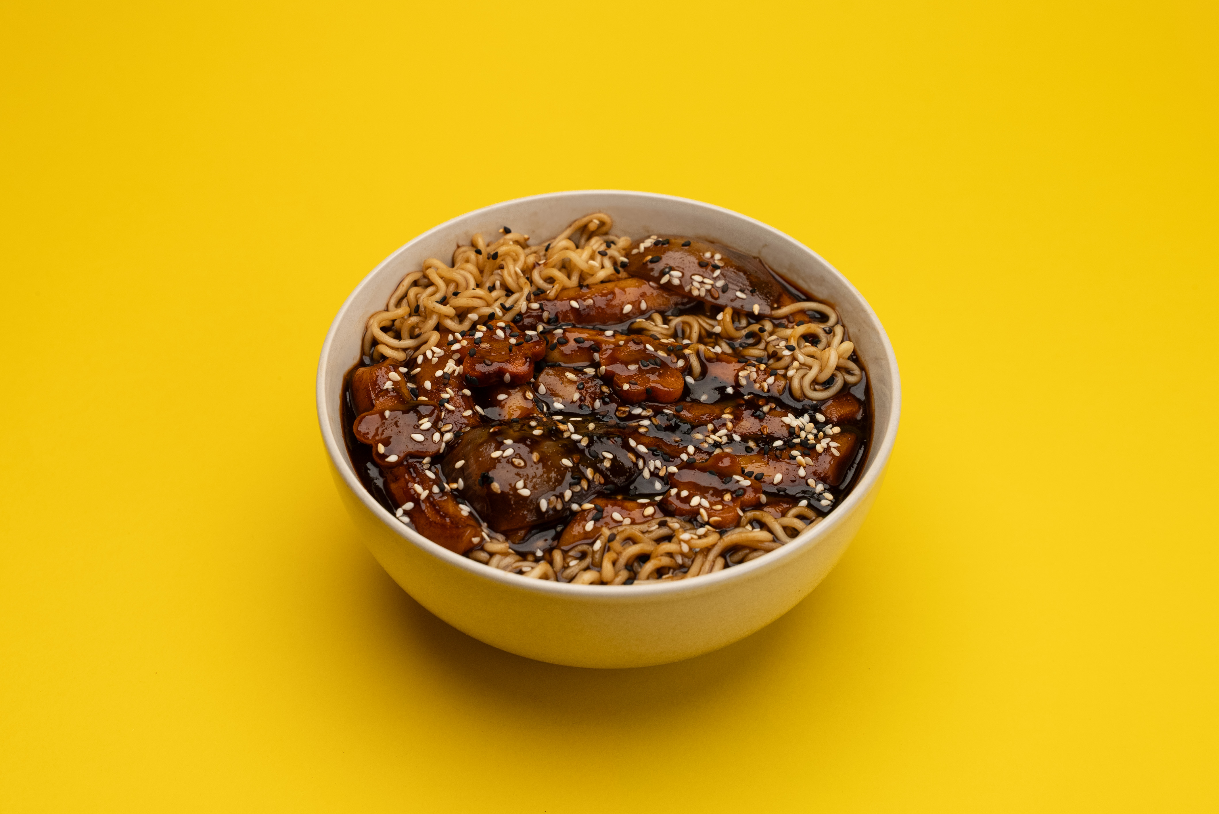 Jjajang Rabokki (짜장 라볶이) at BokBok Chicken 